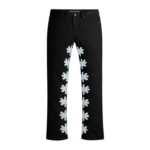 LostShdws Black and Gray Logo Jeans